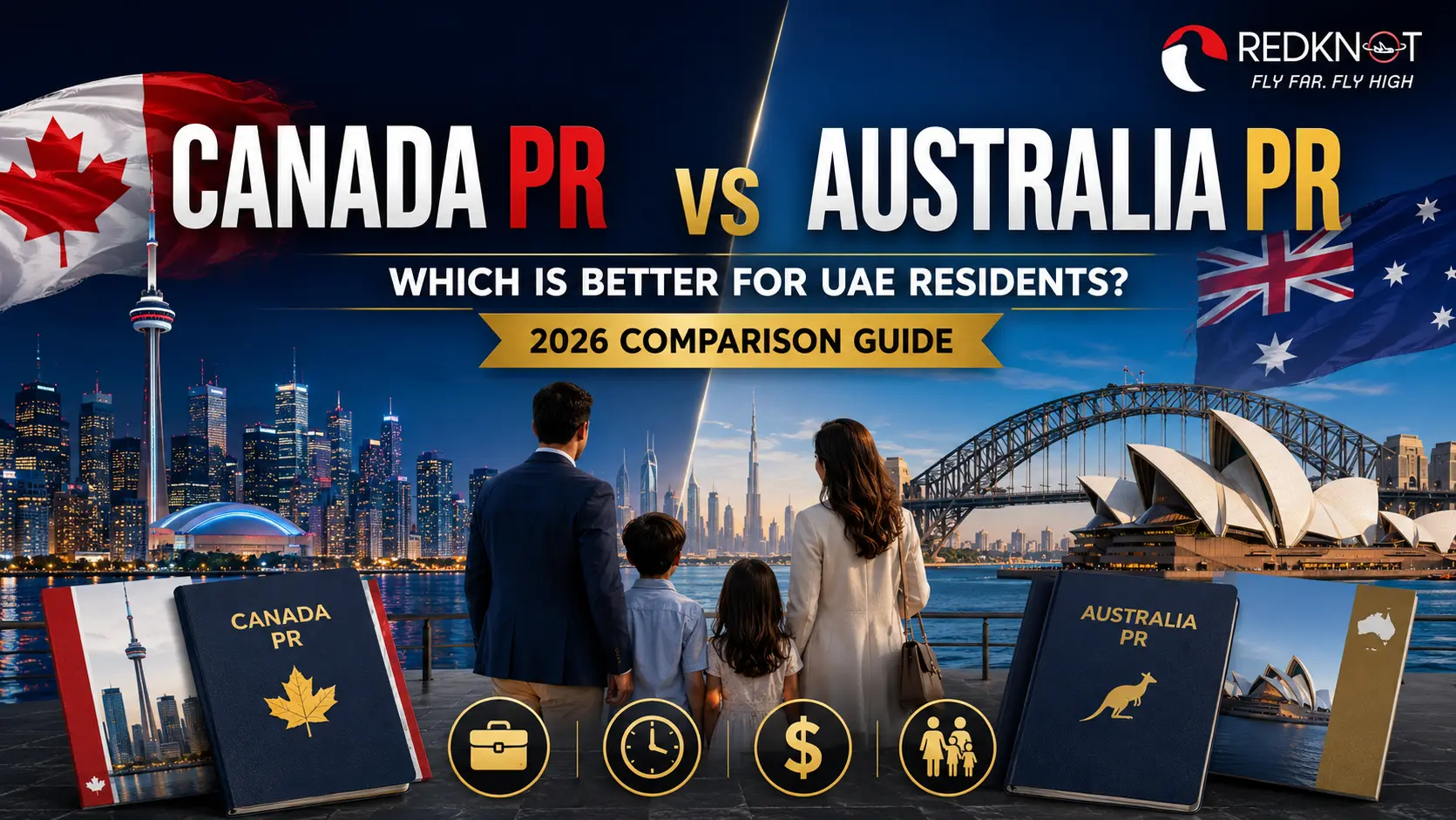 Canada PR vs Australia PR for UAE residents in 2026.